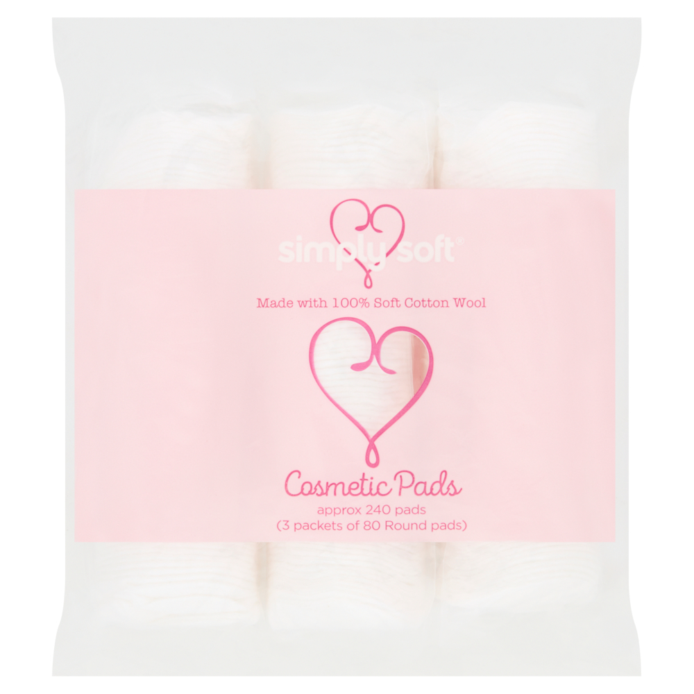 Simply SoftÂ® Oval Cotton Cosmetic Pads