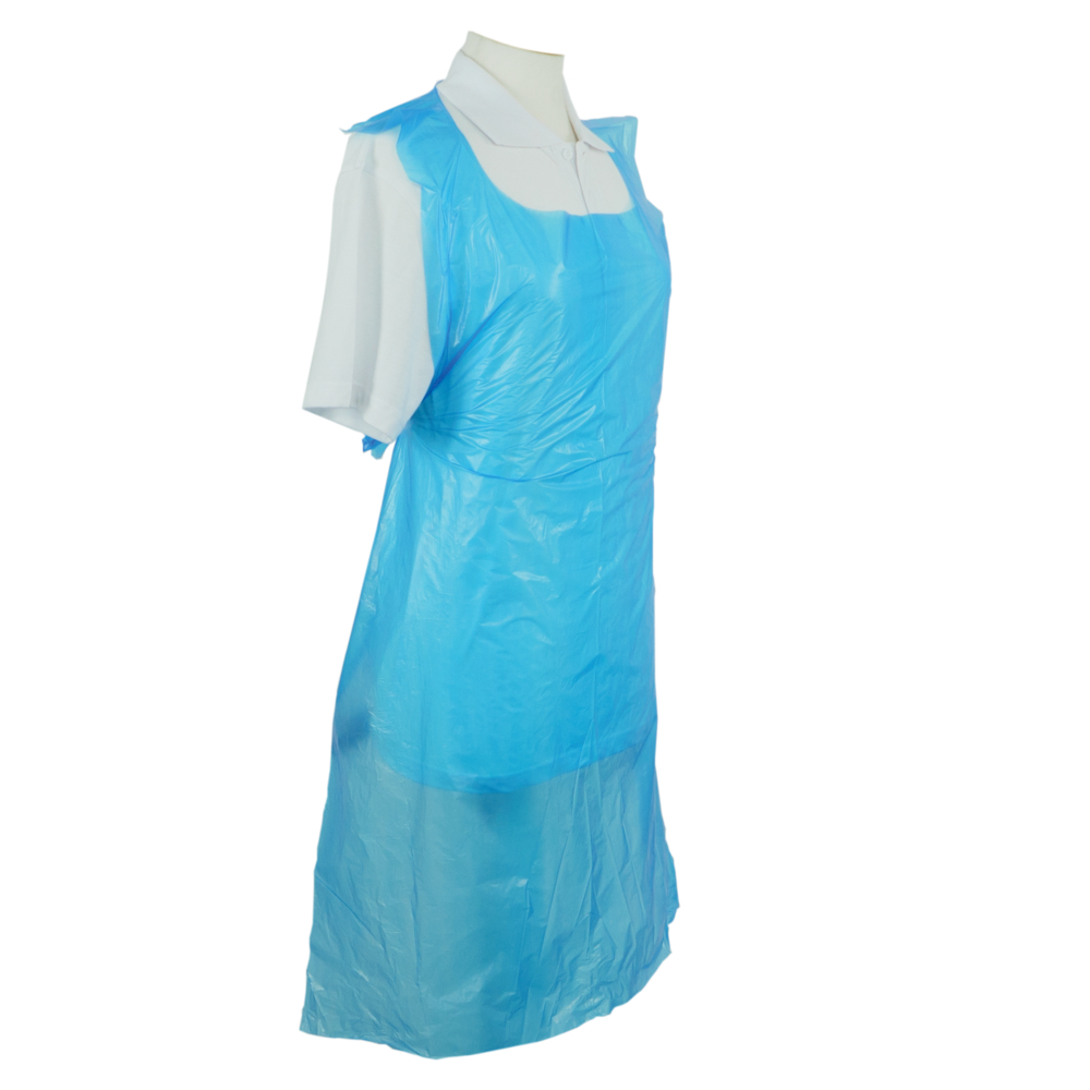 ShieldÂ® Blue Disposable Aprons on a Roll ? 27" x 42"