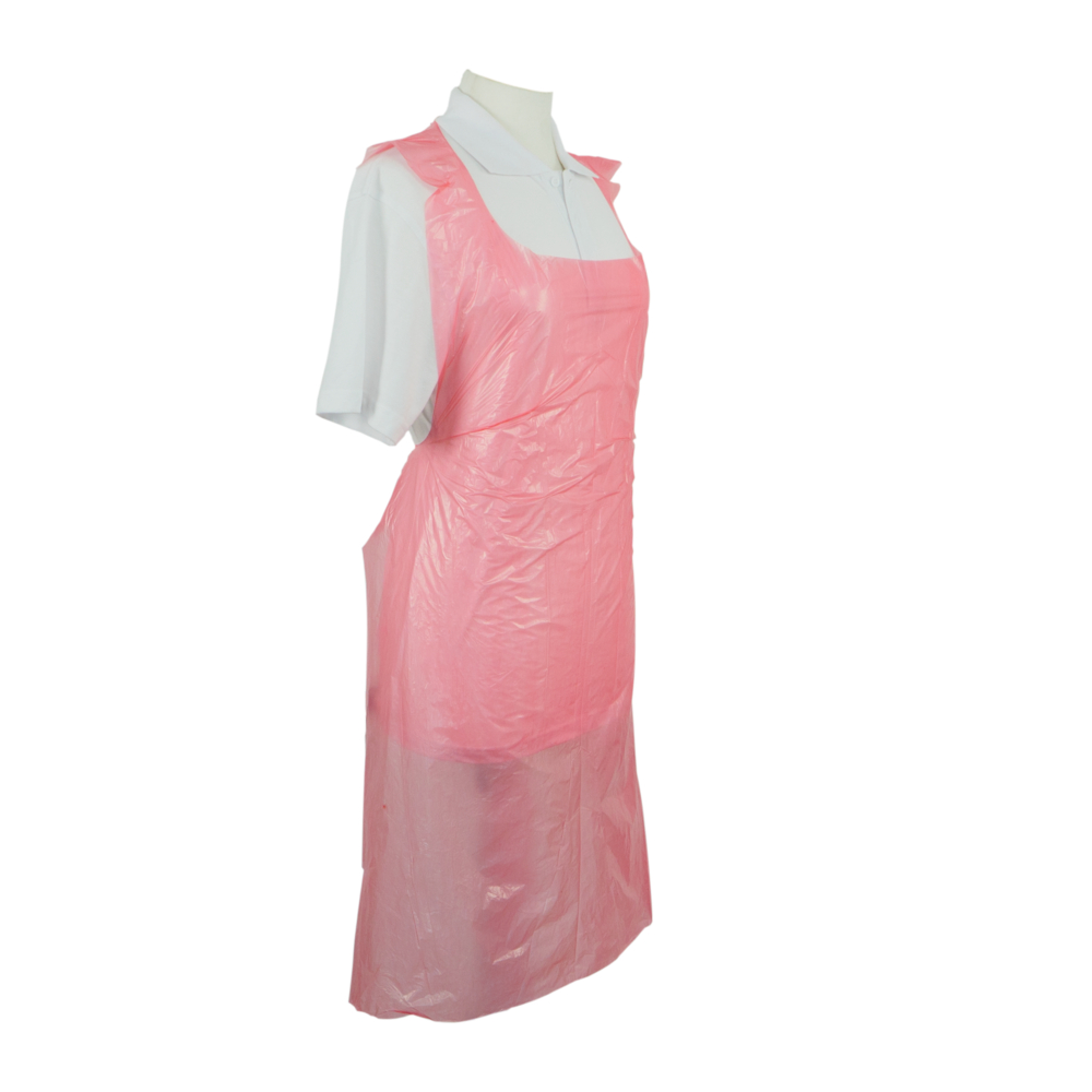 ShieldÂ® Red Disposable Aprons on a Roll ? 27" x 42"