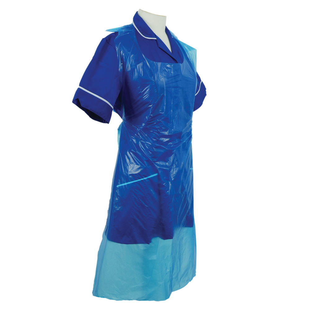 ShieldÂ® Blue Disposable Aprons in a Pack ? 27" x 42"