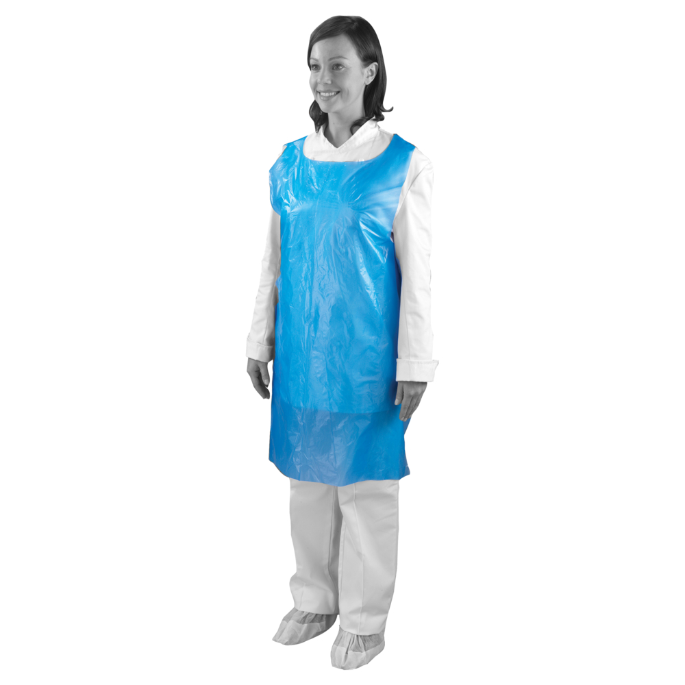 ShieldÂ® Blue Disposable Aprons in a Pack ? 27" x 40"
