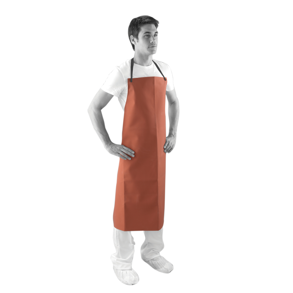 Red Rubber Apron ? 36" x 42"