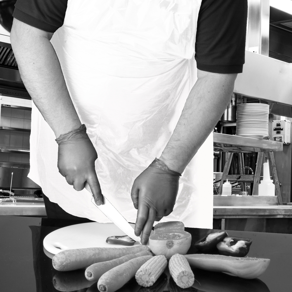 ShieldÂ® White Medium Duty Aprons in a Pack ? 27" x 42"