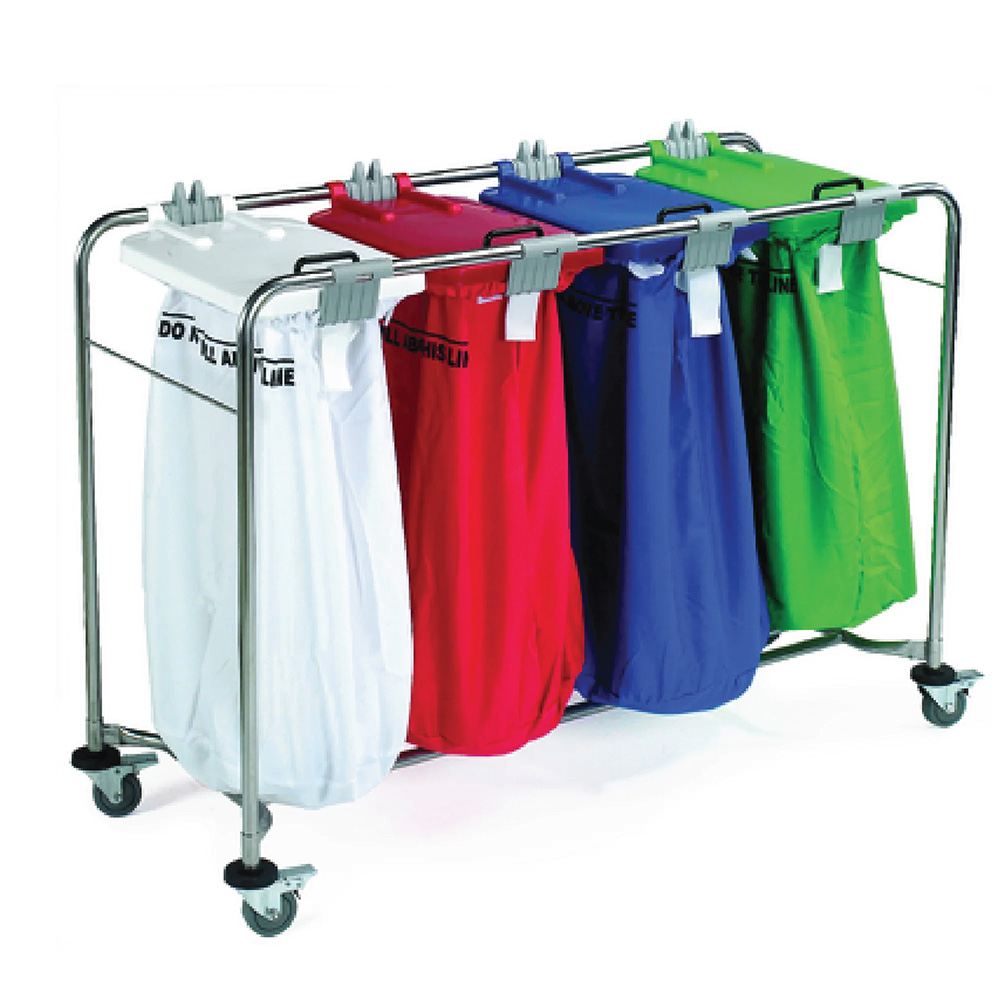Medi Cart Laundry Trolley Four Bag