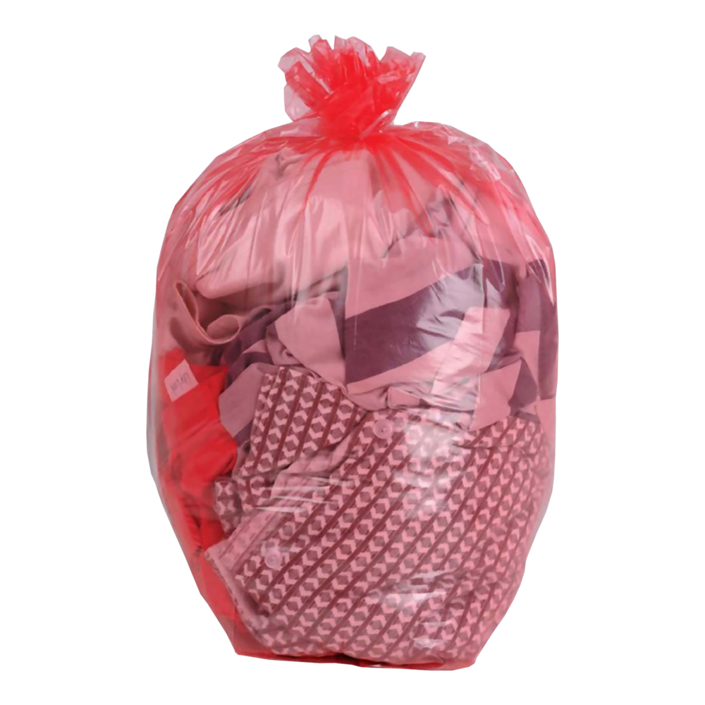 Red Premium Soluble Strip Laundry Bags (60L)